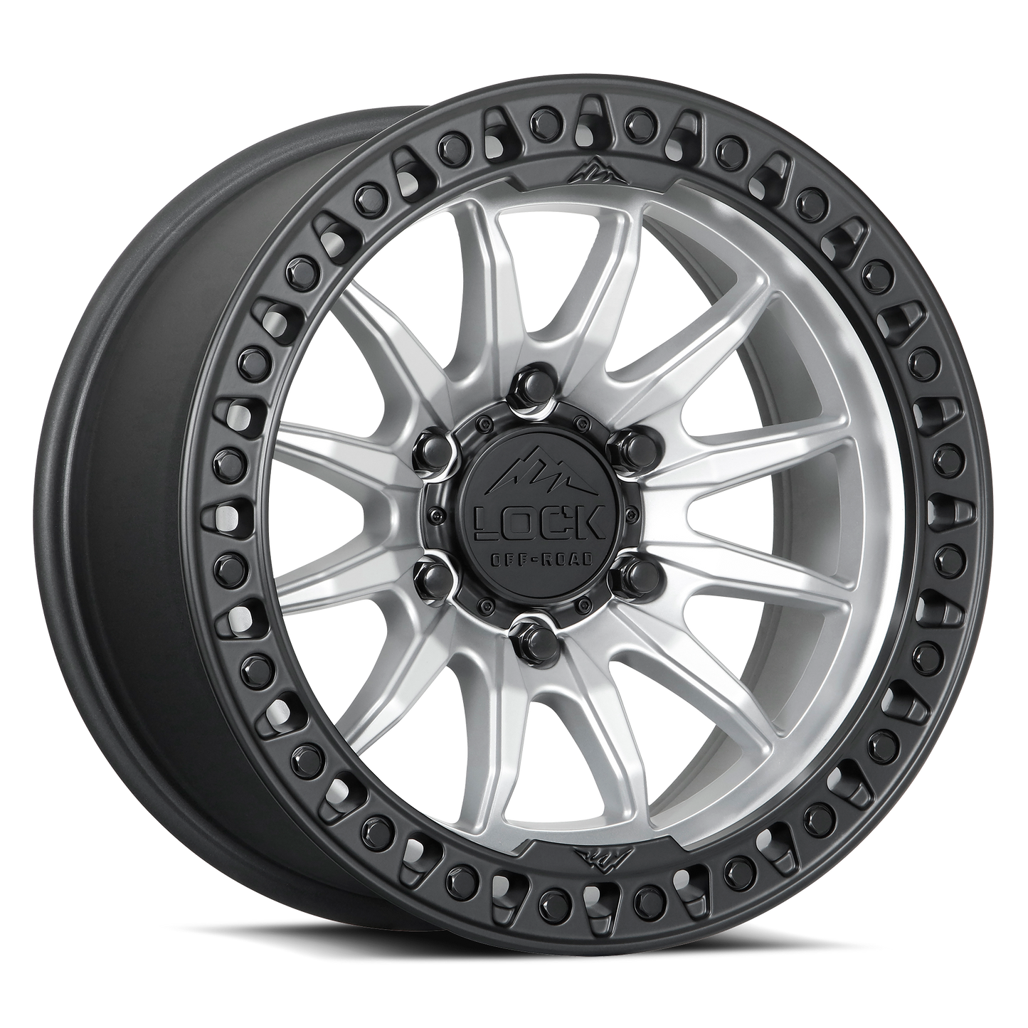 TRAIL | 20X9 | 6X135 | +1 | MATTE SILVER W MATTE BLACK RING | TRAIL-2963MSMBR