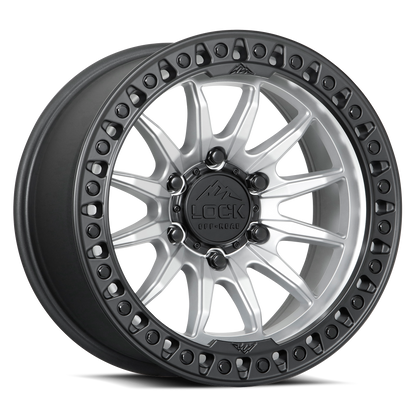 TRAIL | 20X9 | 5X127 | +1 | MATTE SILVER W MATTE BLACK RING | TRAIL-2957MSMBR