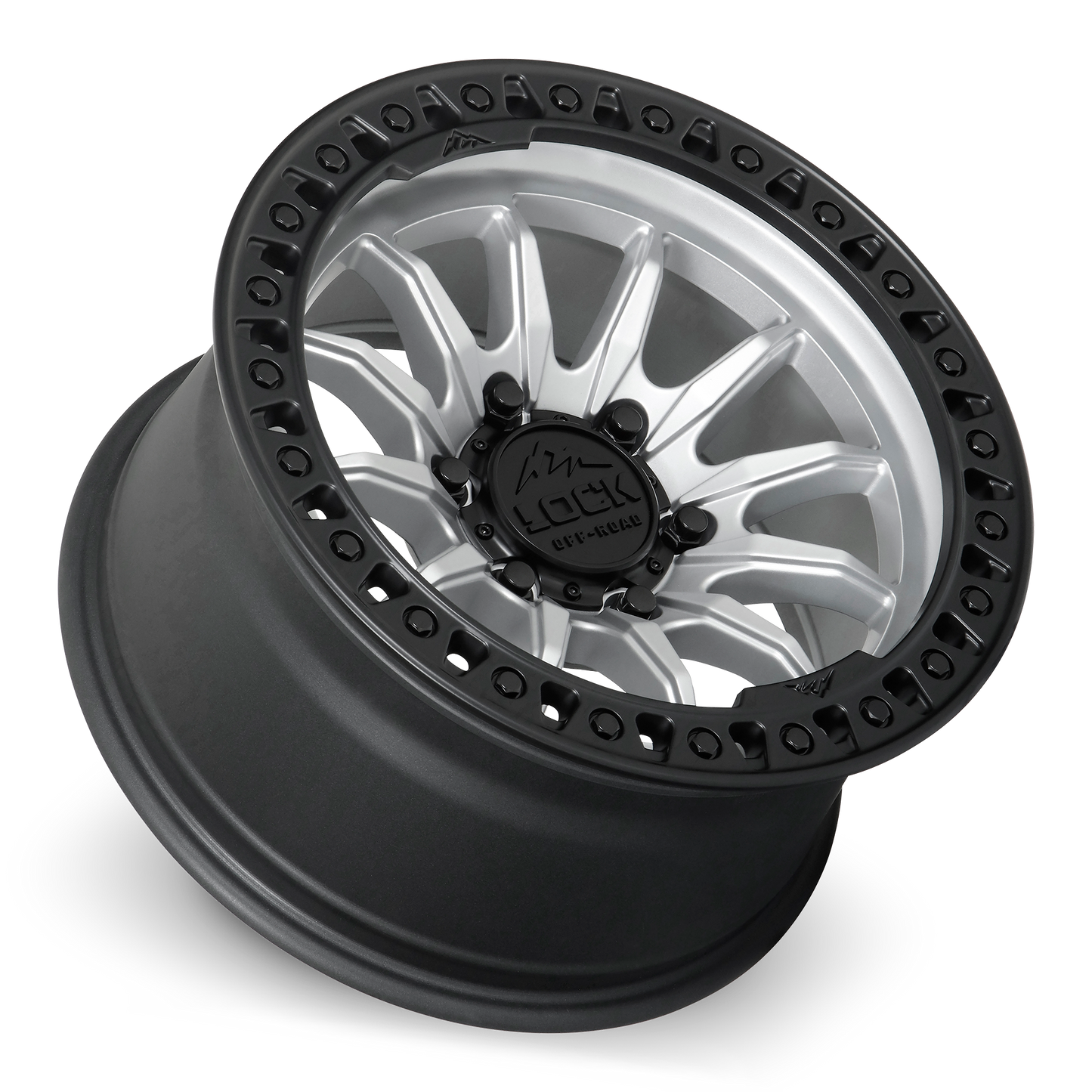 TRAIL | 20X9 | 6X135 | +20 | MATTE SILVER W MATTE BLACK RING | TRAIL-2963MSMBR20