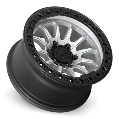 TRAIL | 20X10 | 6X139.7 | -18 | MATTE SILVER W MATTE BLACK RING | TRAIL-2169MSMBR