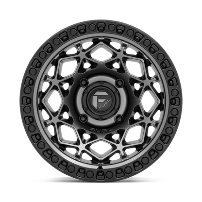 Fuel UTV | D784 UNIT UTV | 15.0x10.00 | 4X156 | 0 | GUNMETAL W/ MATTE BLACK RING