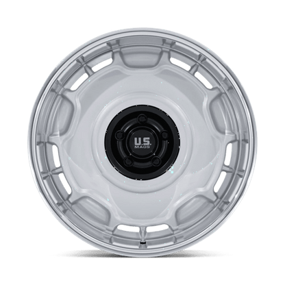 US Mag 1PC | UC146 ARLINGTON | 22.0x10.50 | 5X127 | 12 | SILVER M-BLK CENTER W/ DC-LIP
