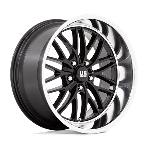 US Mag 1PC | U138 SANTA CRUZ | 20.0x10.00 | 5X127 | 6 | GLOSS BLACK W/ DIAMOND CUT LIP