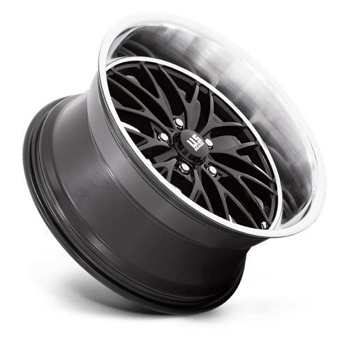 US Mag 1PC | U138 SANTA CRUZ | 20.0x8.50 | 5X127 | 6 | GLOSS BLACK W/ DIAMOND CUT LIP