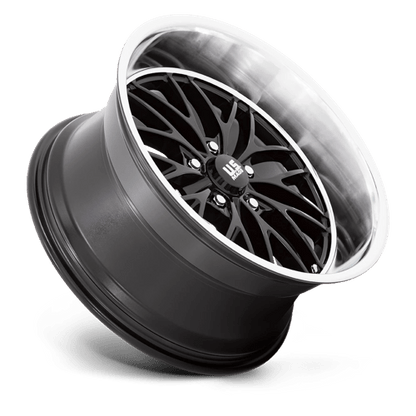 US Mag 1PC | U138 SANTA CRUZ | 20.0x8.50 | 5X127 | 6 | GLOSS BLACK W/ DIAMOND CUT LIP