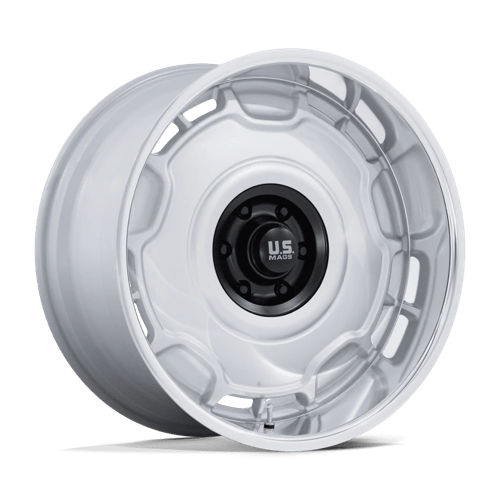 US Mag 1PC | UC146 ARLINGTON | 20.0x8.50 | 6X139.7 | 1 | SILVER M-BLK CENTER W/ DC-LIP