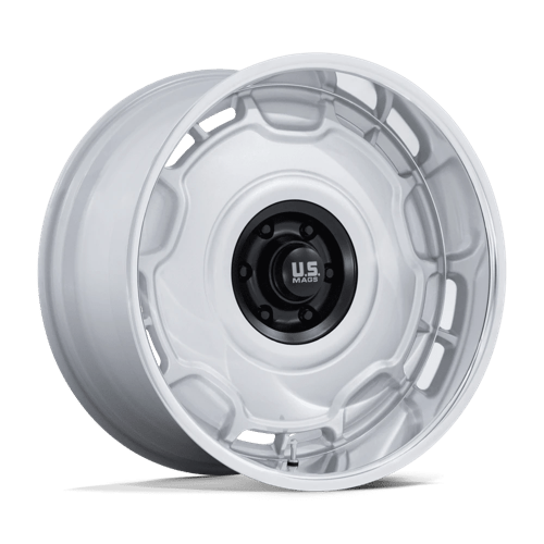 US Mag 1PC | UC146 ARLINGTON | 22.0x9.00 | 6X139.7 | 15 | SILVER M-BLK CENTER W/ DC-LIP