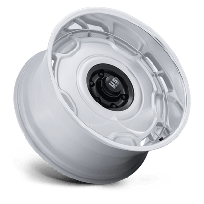 US Mag 1PC | UC146 ARLINGTON | 20.0x8.50 | 6X139.7 | 1 | SILVER M-BLK CENTER W/ DC-LIP