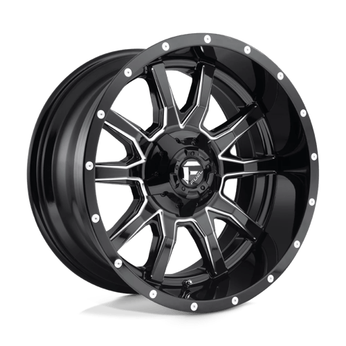 Fuel 1PC | D627 VANDAL | 20.0x10.00 | 6X135/6X139.7 | -19 | GLOSS BLACK MILLED