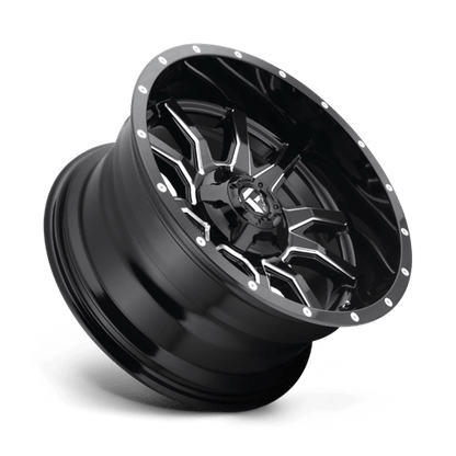 Fuel 1PC | D627 VANDAL | 20.0x10.00 | 6X135/6X139.7 | -19 | GLOSS BLACK MILLED