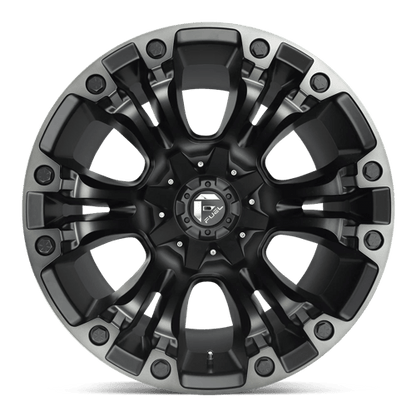 Fuel 1PC | D851 VAPOR | 20.0x9.00 | 6X135/6X139.7 | 2 | MATTE BLACK GRAY TINT