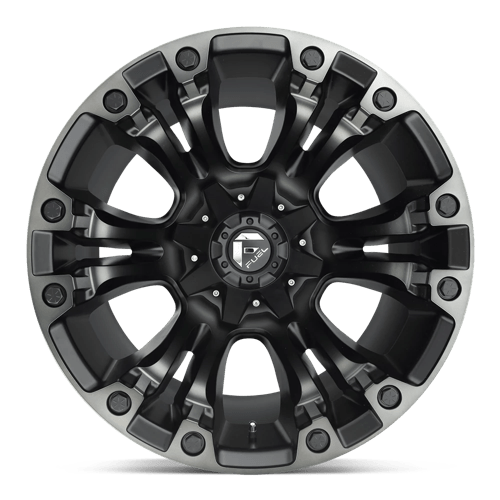 Fuel 1PC | D851 VAPOR | 20.0x9.00 | 8X180 | 1 | MATTE BLACK GRAY TINT