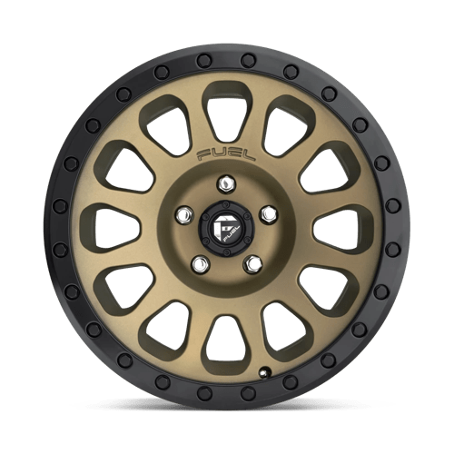 Fuel 1PC | D600 VECTOR | 17.0x9.00 | 5X127 | -12 | MATTE BRONZE BLACK BEAD RING