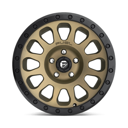 Fuel 1PC | D600 VECTOR | 17.0x9.00 | 6X139.7 | -12 | MATTE BRONZE BLACK BEAD RING
