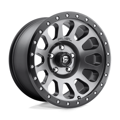 Fuel 1PC | D601 VECTOR | 18.0x9.00 | 5X150 | 20 | MATTE GUNMETAL BLACK BEAD RING