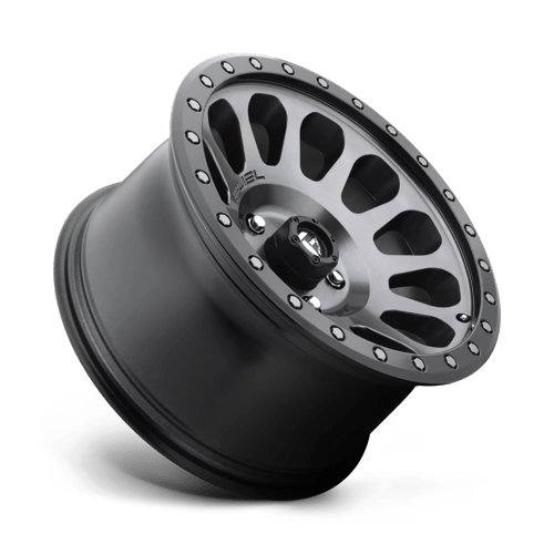 Fuel 1PC | D601 VECTOR | 17.0x8.50 | 6X139.7 | 7 | MATTE GUNMETAL BLACK BEAD RING