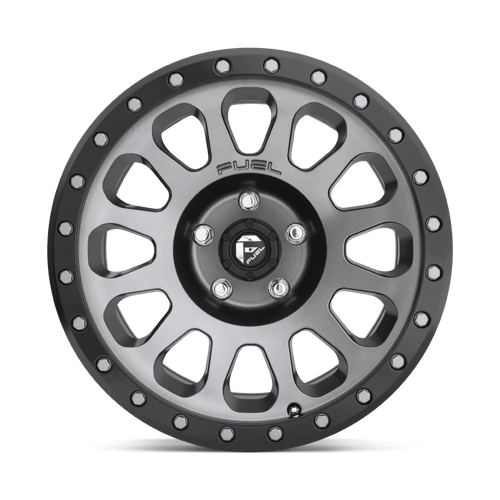 Fuel 1PC | D601 VECTOR | 17.0x8.50 | 6X139.7 | 7 | MATTE GUNMETAL BLACK BEAD RING