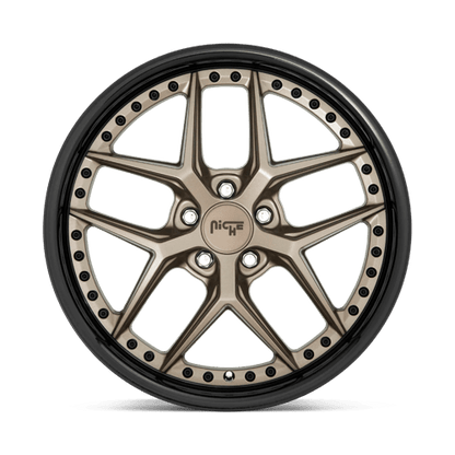 Niche 1PC | M227 VICE | 20.0x9.00 | 5X115 | 18 | MATTE BRONZE BLACK BEAD RING