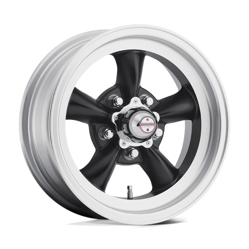 American Racing Vintage | VN105 TORQ THRUST D | 15.0x6.00 | 5X114.3 | 4 | SATIN  BLACK W/ MACHINED LIP