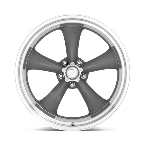 American Racing Vintage | VN215 CLASSIC TORQ THRUST II | 17.0x8.00 | 5X114.3 | 8 | MAG GRAY W/ MACHINED LIP