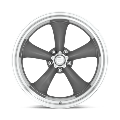 American Racing Vintage | VN215 CLASSIC TORQ THRUST II | 15.0x10.00 | 5X120.65 | -44 | MAG GRAY W/ MACHINED LIP