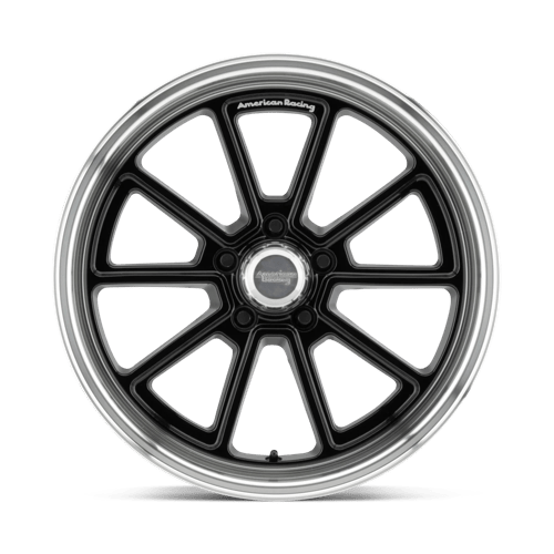 American Racing Vintage | VN510 DRAFT | 18.0x10.00 | 5X127 | 0 | GLOSS BLACK W/ DIAMOND CUT LIP