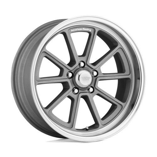 American Racing Vintage | VN510 DRAFT | 18.0x10.00 | 5X120.65 | 12 | VINTAGE SILVER W/ DIAMOND LIP