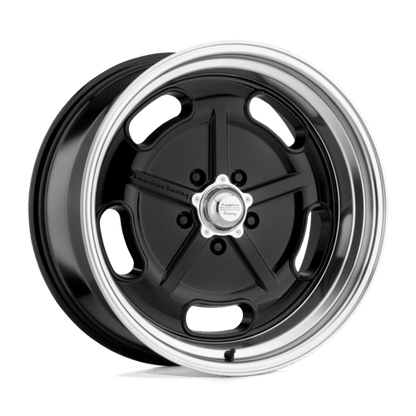 American Racing Vintage | VN511 SALT FLAT | 17.0x8.00 | 5X114.3 | 0 | GLOSS BLACK W/ DIAMOND CUT LIP