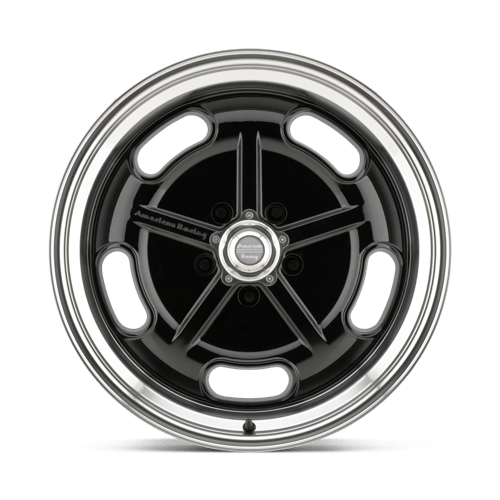 American Racing Vintage | VN511 SALT FLAT | 17.0x8.00 | 5X120.65 | 0 | GLOSS BLACK W/ DIAMOND CUT LIP