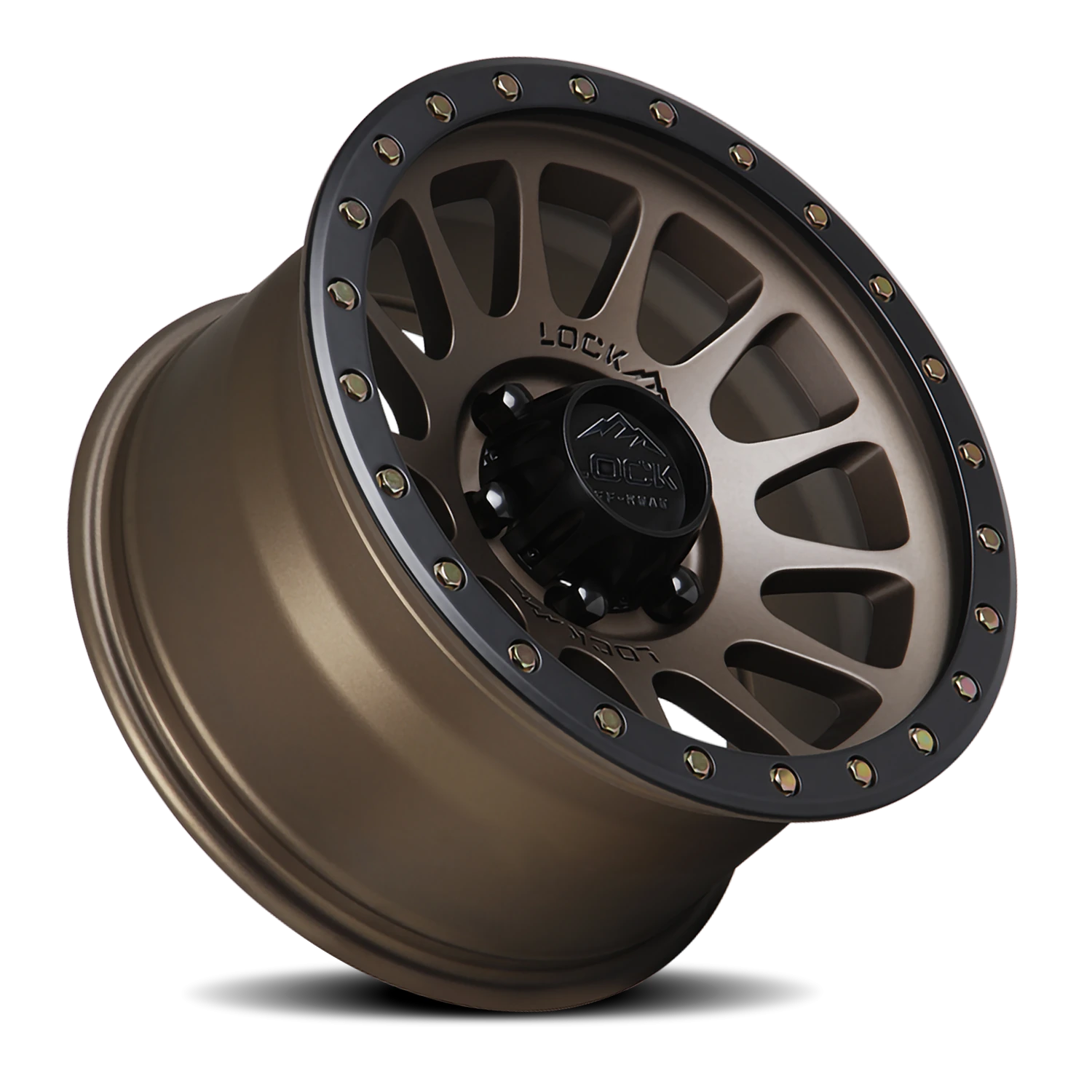 YOSEMITE | 20X10 | 5X127 | -18 | MATTE DESERT BRONZE W MATTE BLACK RING | YOSEMITE-2157MRMBR - Image 2