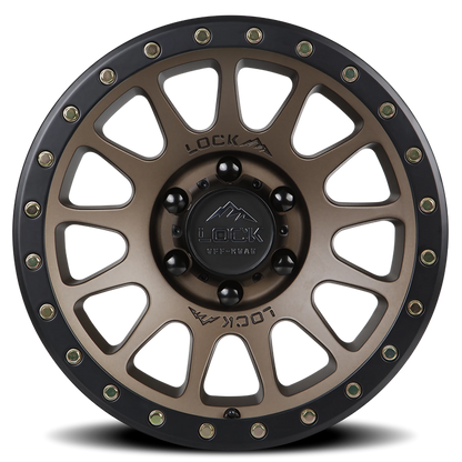 YOSEMITE | 20X10 | 5X127 | -18 | MATTE DESERT BRONZE W MATTE BLACK RING | YOSEMITE-2157MRMBR - Image 3