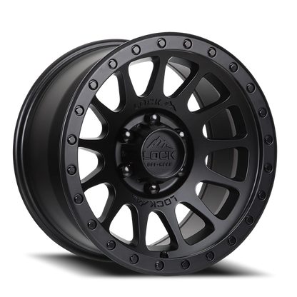 YOSEMITE | 20X10 | 8X165.1 | -18 | MATTE BLACK W MATTE BLACK RING | YOSEMITE-2186MB