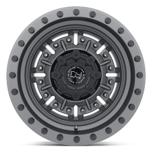 Black Rhino Hard Alloys | ABRAMS | 20.0x9.50 | 8X165.1 | -18 | TEXTURED MATTE GUNMETAL