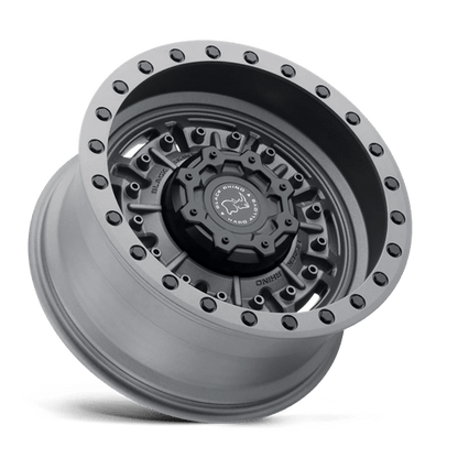 Black Rhino Hard Alloys | ABRAMS | 20.0x9.50 | 8X165.1 | -18 | TEXTURED MATTE GUNMETAL