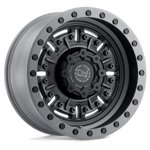 Black Rhino Hard Alloys | ABRAMS | 17.0x9.50 | 5X127 | -18 | TEXTURED MATTE GUNMETAL