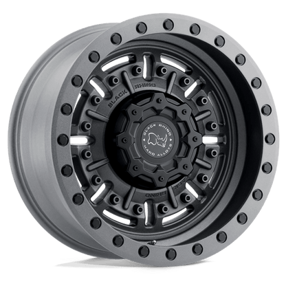 Black Rhino Hard Alloys | ABRAMS | 17.0x8.50 | 6X139.7 | -18 | TEXTURED MATTE GUNMETAL