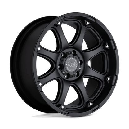 Black Rhino Hard Alloys | GLAMIS | 17.0x9.00 | 6X135 | 12 | MATTE BLACK