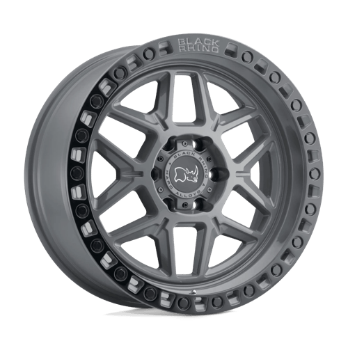 Black Rhino Hard Alloys | KELSO | 18.0x9.00 | 5X127 | 0 | BATTLESHIP GRAY W/ BLACK RING