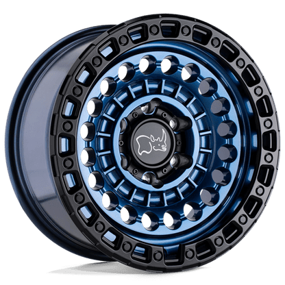 Black Rhino Hard Alloys | SENTINEL | 17.0x8.50 | 6X139.7 | -10 | COBALT BLUE W/ BLACK RING