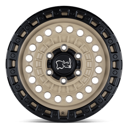 Black Rhino Hard Alloys | SENTINEL | 17.0x8.50 | 6X139.7 | -10 | DESERT SAND W/ BLACK RING