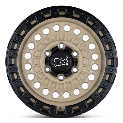 Black Rhino Hard Alloys | SENTINEL | 17.0x8.50 | 8X165.1 | 0 | DESERT SAND W/ BLACK RING