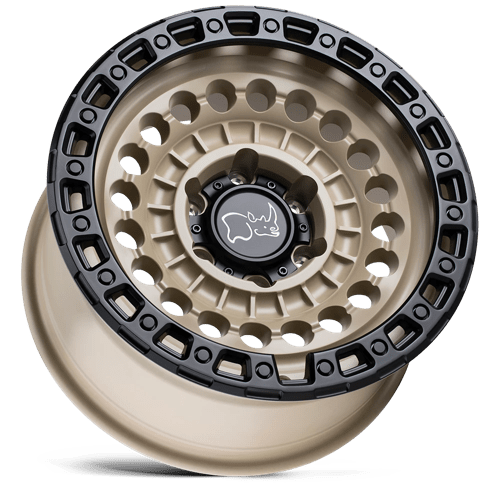 Black Rhino Hard Alloys | SENTINEL | 20.0x9.50 | 8X165.1 | 12 | DESERT SAND W/ BLACK RING