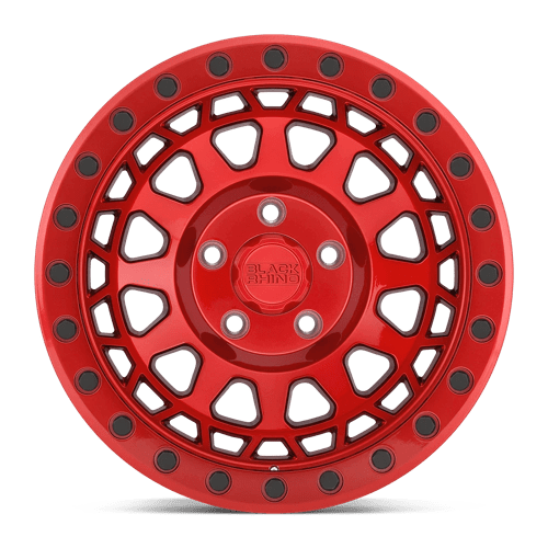 Black Rhino Hard Alloys | PRIMM | 17.0x9.00 | 5X127 | 0 | CANDY RED W/ BLACK BOLTS