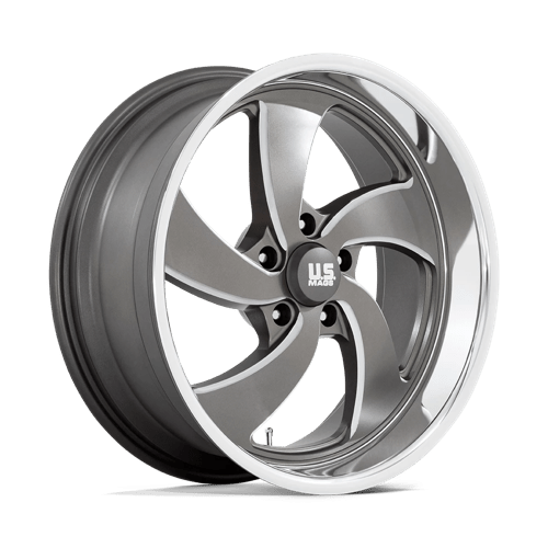 US Mag 1PC | U133 DESPERADO | 20.0x9.50 | 5X120.65 | 1 | ANTHRACITE MILLED DIAM-CUT LIP