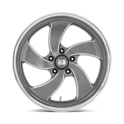 US Mag 1PC | U133 DESPERADO | 20.0x9.50 | 5X120.65 | 1 | ANTHRACITE MILLED DIAM-CUT LIP