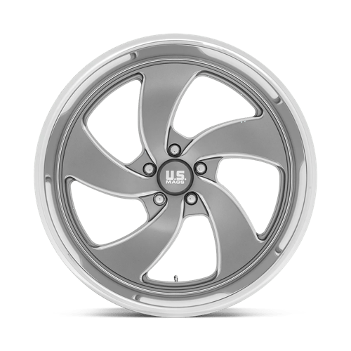 US Mag 1PC | U133 DESPERADO | 22.0x10.50 | 5X127 | 1 | ANTHRACITE MILLED DIAM-CUT LIP