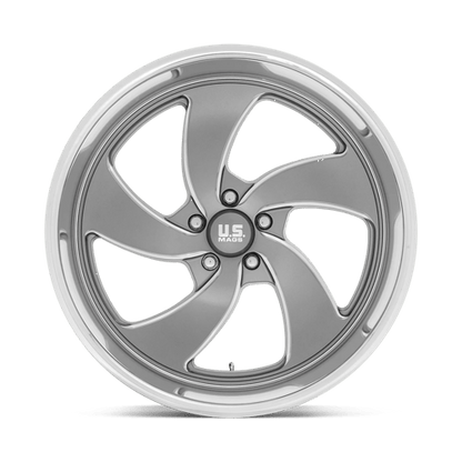 US Mag 1PC | U133 DESPERADO | 22.0x10.50 | 5X127 | 1 | ANTHRACITE MILLED DIAM-CUT LIP