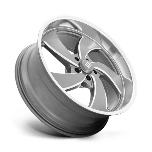 US Mag 1PC | U133 DESPERADO | 22.0x8.50 | 5X120.65 | 1 | ANTHRACITE MILLED DIAM-CUT LIP