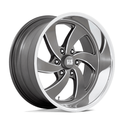 US Mag 1PC | U133 DESPERADO | 20.0x9.50 | 6X139.7 | 1 | ANTHRACITE MILLED DIAM-CUT LIP