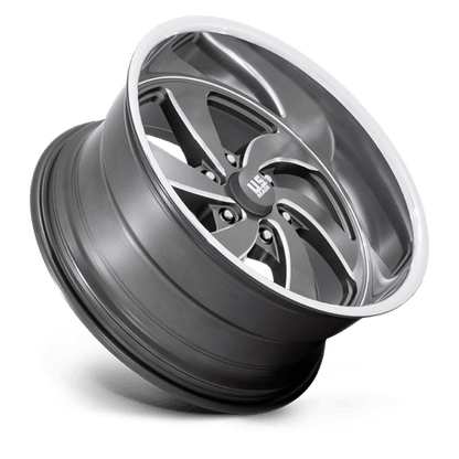 US Mag 1PC | U133 DESPERADO | 20.0x8.00 | 6X139.7 | 1 | ANTHRACITE MILLED DIAM-CUT LIP